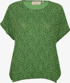 Kaffe Blouses Met Korte Mouw Blouse Isolde Dames Groen / Spar