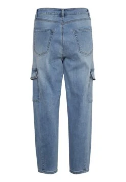 Kaffe Sinem Barrel- Relaxed Fit Jeans - Light Blue Washed Denim -Kaffe Verkoopwinkel 40893a2118e24e56b96fe836846552e5