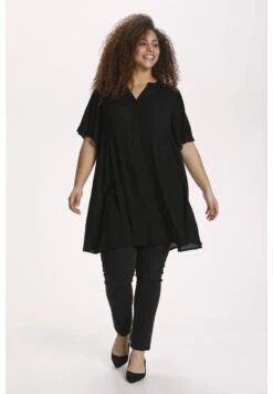 Kcami Puff- Blouse - Black Deep