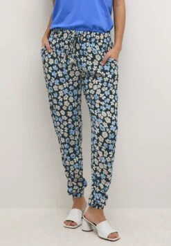 Kaffe Katara Amber- Trainingsbroek - MidnightBlue Flower Print
