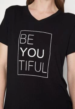 Kaffe Kenya V-Neck T-Shirt - T-Shirt Print - Black Deep -Kaffe Verkoopwinkel 41d6cfe65990452d8d66a50634507721