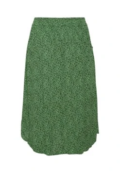 Isma Ami- A-Lijn Rok - Poison Green Black Flower -Kaffe Verkoopwinkel 43081bf8c085474c96ee2e7ceb41923e