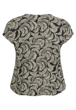 Kcmirta Stanley - T-Shirt Print - Black Deep Antique White Print -Kaffe Verkoopwinkel 43524f22b9e542fbaafbd5e066b02c8d