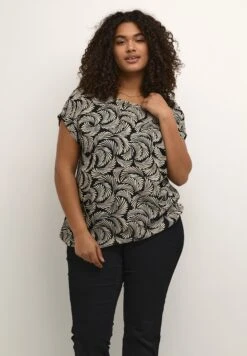 Kcmirta Stanley - T-Shirt Print - Black Deep Antique White Print