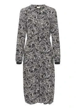 Kaffe Bpwilla Buttons - Blousejurk - Ant White/Black Flower -Kaffe Verkoopwinkel 4570b81a274b44f4b3beefd7d829ecc8