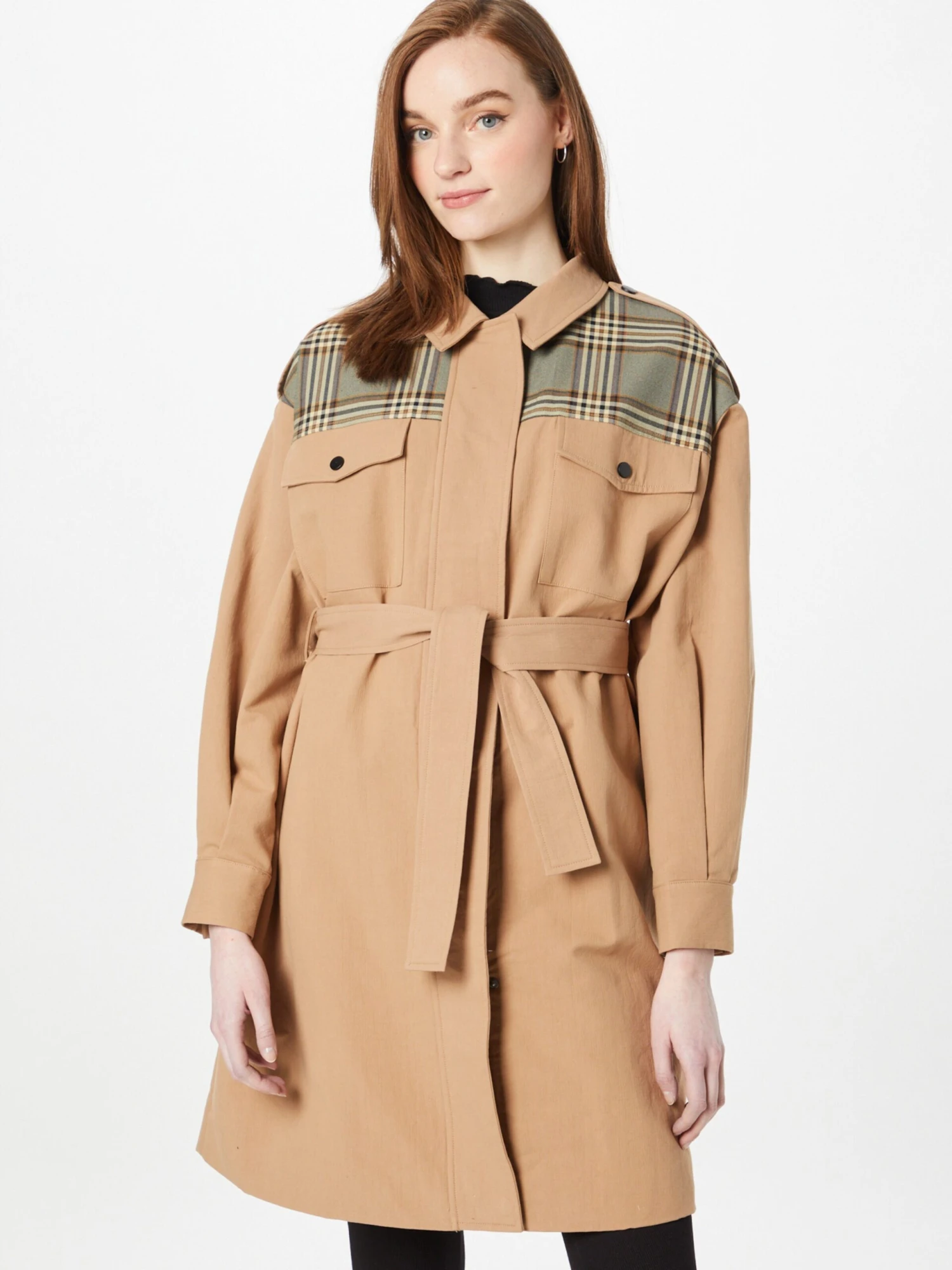 Kaffe Trenchcoats Tussenmantel Dames Sand 3 Kaffe Trenchcoats Tussenmantel Dames Sand - Afbeelding 3