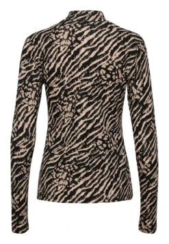 Kaffe Kaditte Ls- Trui - Black/Brown Animal Print -Kaffe Verkoopwinkel 4999c416297048bcbf1ad35956cf8831