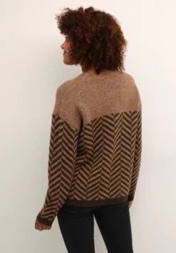 Kaffe Bpemilia- Trui - Brown Sand Jaquard Knit -Kaffe Verkoopwinkel 4a02cfb09e7e40a581366bc0f2b9ce4b
