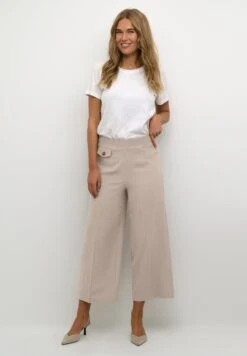 Kaffe Kapitia Hw Cropped- Broek - Petrified Oak Melange