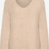 Kaffe Basic Truien Trui Alioma Dames Beige Gemêleerd
