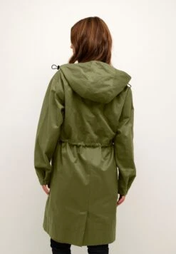 Kaffe Bpregitze - Halflange Jas - Burnt Olive -Kaffe Verkoopwinkel 4dbefc6e55bb4c0e87c9d14b6ba335ac