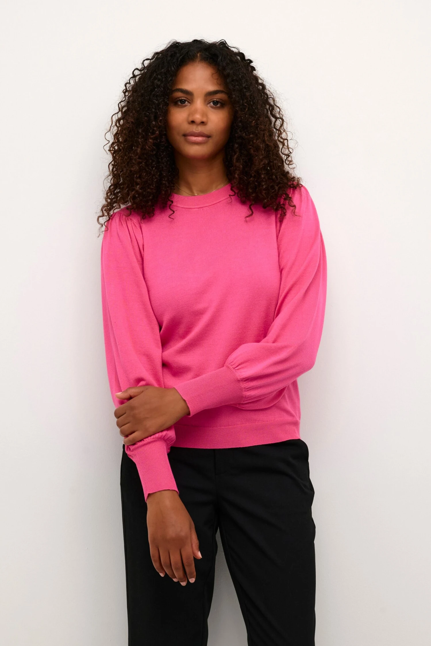 Kaffe Basic Truien Trui Fenia Dames Pink 2 Kaffe Basic Truien Trui Fenia Dames Pink - Afbeelding 2