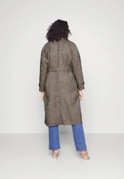 Kcoly Coat - Trenchcoat - Houndstooth/Sand/Blue -Kaffe Verkoopwinkel 4ea3937dda3042c8a4510d0ee2d6d2b6