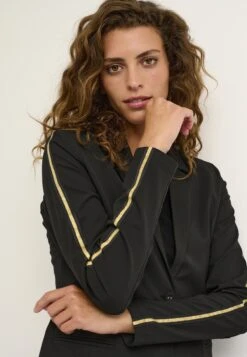 Kaffe Kasharon Jillian - Blazer - Black W Gold Lurex Tape -Kaffe Verkoopwinkel 4f7bc2173a0d4db18a84322e1a949d78