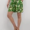 Kaffe Bpulla Regular Fit - Shorts - Green Flower Print