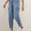 Kaffe Sinem Barrel- Relaxed Fit Jeans - Light Blue Washed Denim