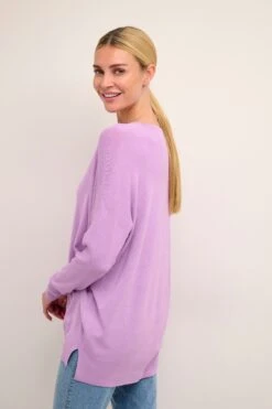 Kaffe Fijngebreide Truien Trui Dames Lichtlila -Kaffe Verkoopwinkel 558fdab331598a01d8185e5aec26487c
