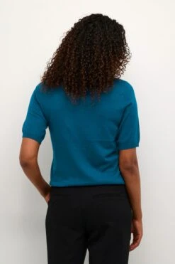 Kaffe Fijngebreide Truien Trui Lizza Dames Blauw -Kaffe Verkoopwinkel 599b24d7bfec33fe793497d45f876049