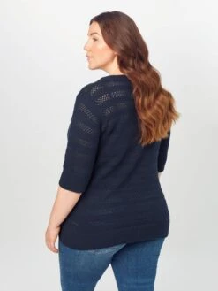 Fijngebreide Truien Trui Wini Dames Marine -Kaffe Verkoopwinkel 5a25a9901f1da04f016a641a12911d2e