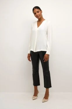 Kaffe Blouseshirts Blouse Kelly Dames Wit -Kaffe Verkoopwinkel 5ae3d8cf3f5a435e0b37e50c81a85dab