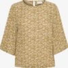 Kaffe Blouses Met Korte Mouw Blouse Ariana Dames Mosterd