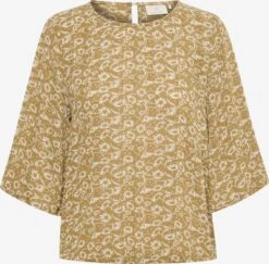 Kaffe Blouses Met Korte Mouw Blouse Ariana Dames Mosterd