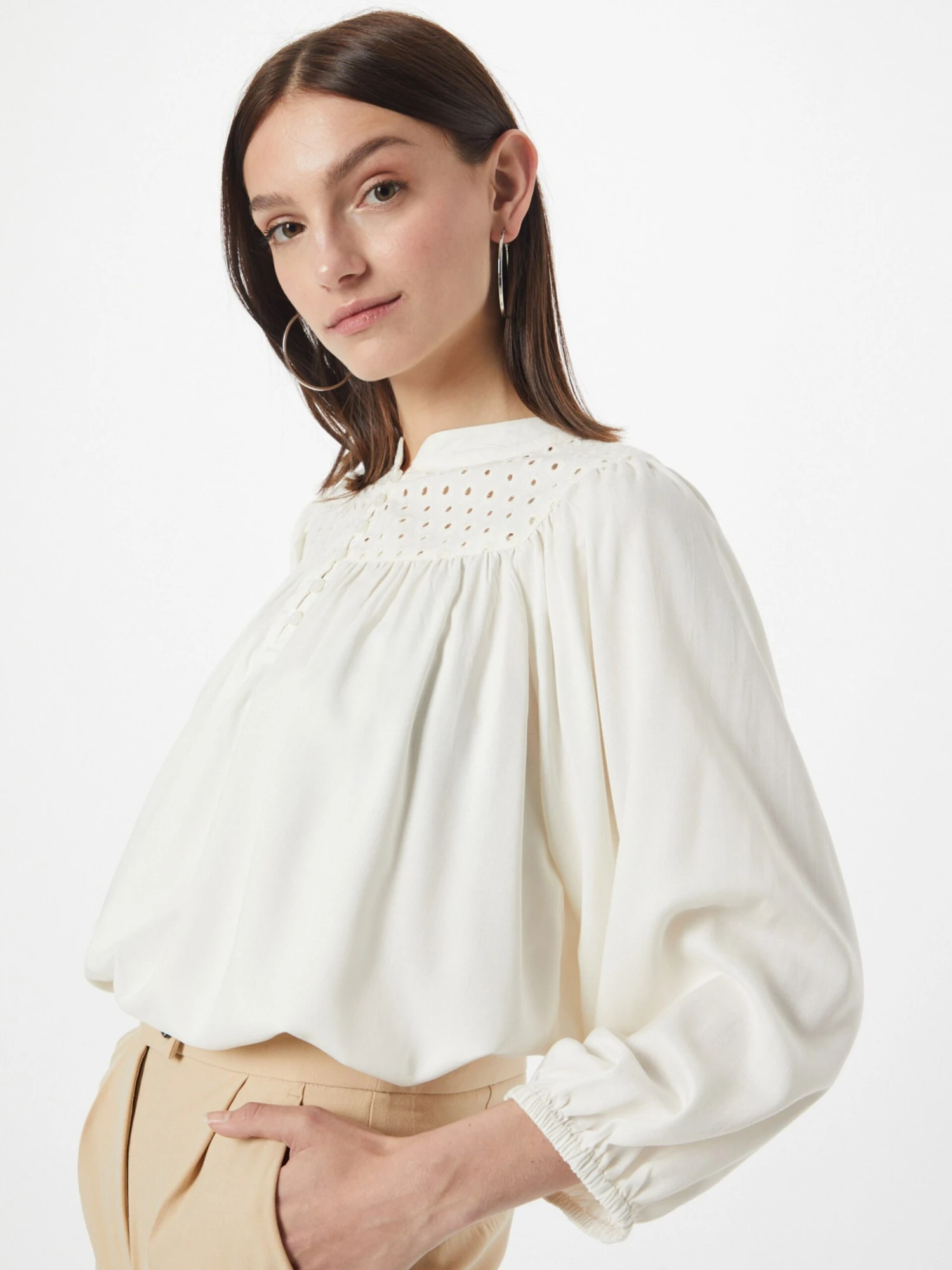 Kaffe Overhemden Blouse Dora Dames Natuurwit 2 Kaffe Overhemden Blouse Dora Dames Natuurwit - Afbeelding 2