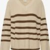 Kaffe Fijngebreide Truien Trui Irina Dames Beige / Bruin