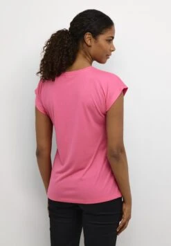 Kaffe Kalise Ss - T-Shirt Basic - Shocking Pink -Kaffe Verkoopwinkel 5f3e9837600c4c21812291415c4b5975