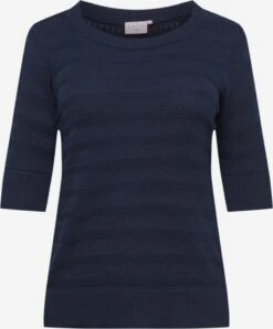 Fijngebreide Truien Trui Wini Dames Marine