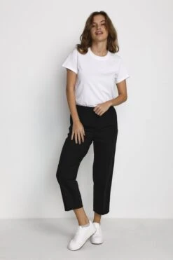 Kaffe Sakura Cropped Pants - Broek - Black Deep