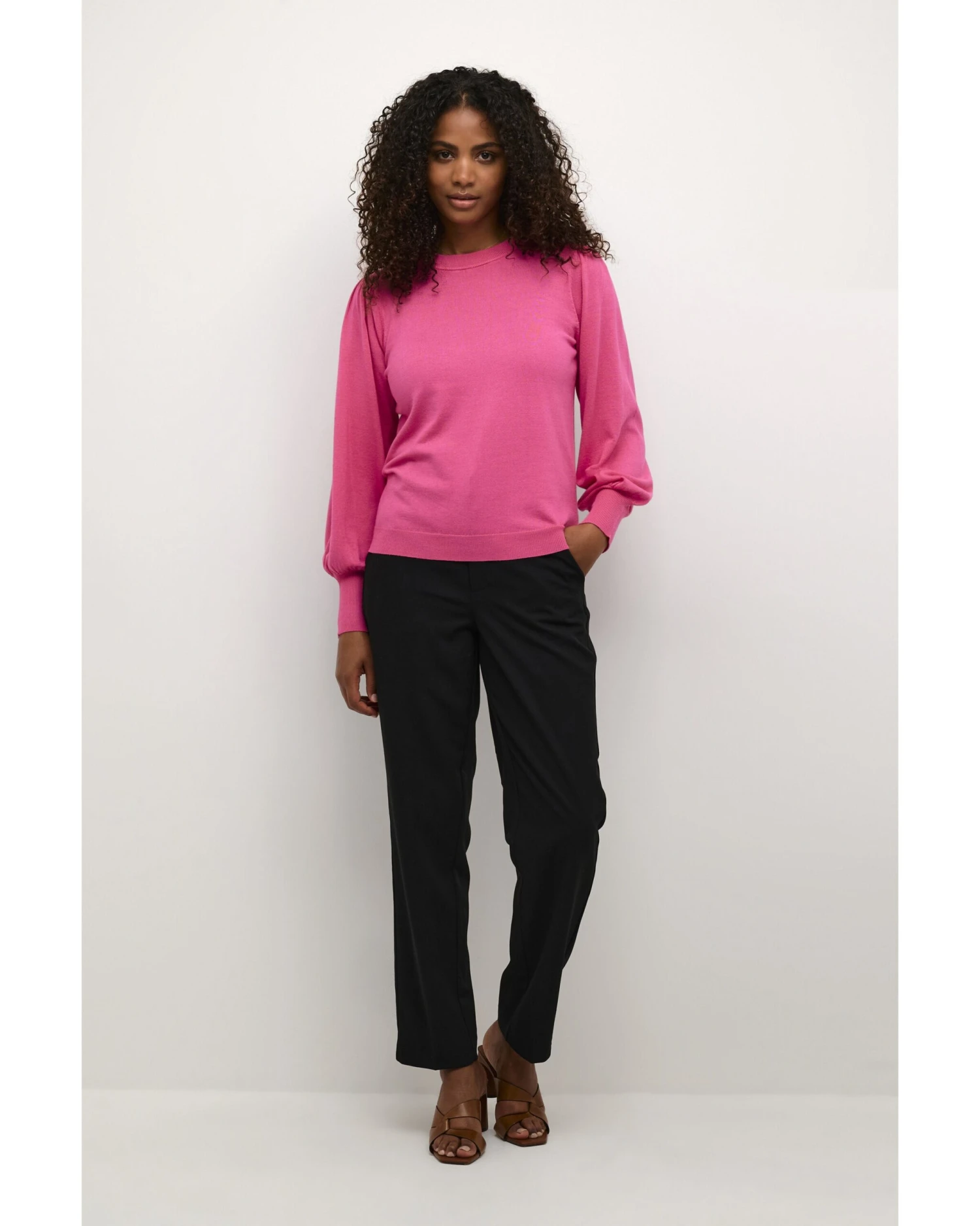 Kaffe Basic Truien Trui Fenia Dames Pink 3 Kaffe Basic Truien Trui Fenia Dames Pink - Afbeelding 3