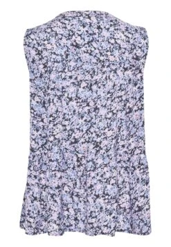 Kaffe Kahilma- Blouse - Blue Purple Graphic Flower -Kaffe Verkoopwinkel 60c087324dc24de4906ebac08e1bdb3d