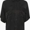 Kaffe Blouses Met Korte Mouw Blouse Dicte Dames Zwart