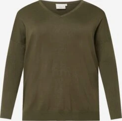 Basic Truien Trui Machi Dames Donkergroen