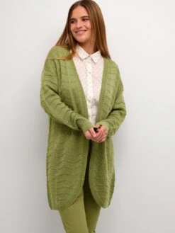 Kaffe Vesten Gebreid Vest Emria Dames Appel -Kaffe Verkoopwinkel 65a4230f2928de5b4f38603bffce5000