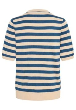 Kaffe Milo Short Sleeve- T-Shirt Print - Smoke Gray Legion Blue Stripe -Kaffe Verkoopwinkel 67cc6bbe1e51461b836a31cf5fc17cbb