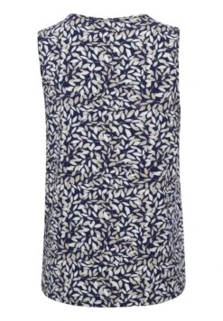 Kaffe BptinaSleeveless - Top - Navy Leaf Print -Kaffe Verkoopwinkel 6926501cde0340c582f3c56378526433