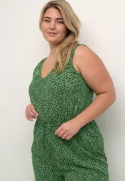 Jumpsuit - Poison Green Black Flower -Kaffe Verkoopwinkel 696b11cf57e54d669f94c24c30a74281