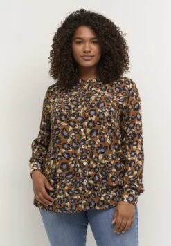Kcjamida Ppp - Blouse - Toffee Dark Blue Flower Print