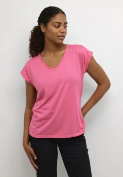 Kaffe Kalise Ss - T-Shirt Basic - Shocking Pink