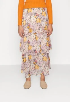 Kaffe Sorita Skirt - Maxirok - Beige/Pink/Orange