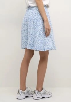Kaffe Kahazel - A-Lijn Rok - Blue Chalk Flower Print -Kaffe Verkoopwinkel 70b5dddae5c54d32ad40dd78f2f8d453