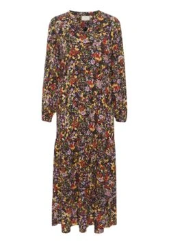 Kaffe Bppolina With Long Sleeves - Maxi-Jurk - Colorfull Flower Print -Kaffe Verkoopwinkel 70e2280174804ceb9508b8bed5a3056c