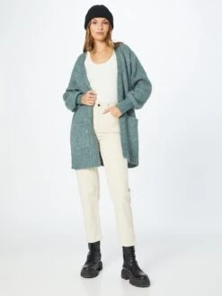 Kaffe Vesten Gebreid Vest Alioma Dames Jade Groen -Kaffe Verkoopwinkel 71d20d763c50184ac87f480e321eb1ca