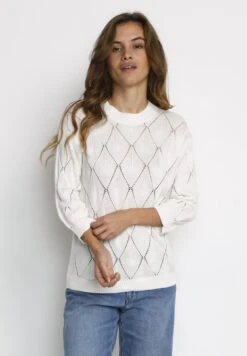 Kaffe Silia - Trui - Chalk