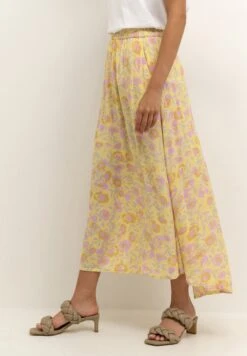 Kaffe Kaisolde Amber - Maxirok - Yellow Lupine Feather Flower -Kaffe Verkoopwinkel 736695f294a14cb6b01c39a76bd8288d