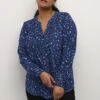 Kcjalu Bbb- Blouse - Blue Leopard Print