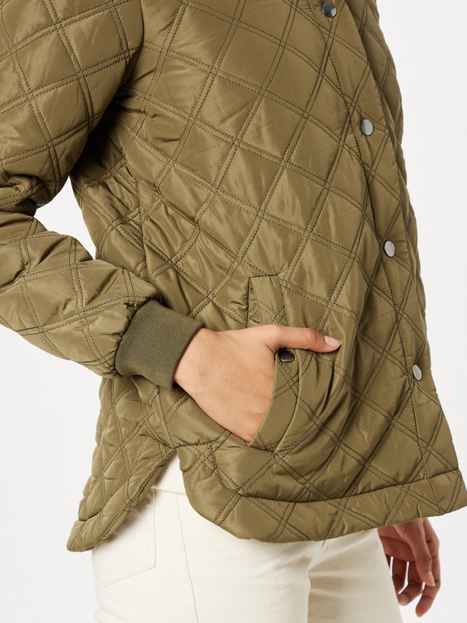 Kaffe Tussenjassen Tussenjas Julie Dames Olijfgroen 2 Kaffe Tussenjassen Tussenjas Julie Dames Olijfgroen - Afbeelding 2