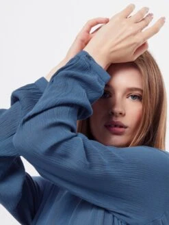 Kaffe Blouseshirts Blouse Dames Donkerblauw -Kaffe Verkoopwinkel 77ed1c34c2eecbc64d6bef20c7845d0b